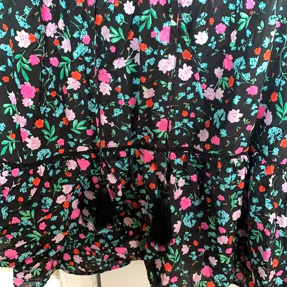 Kate Spade Greenhouse Floral Lace Yoke Top Size L - Picture 2 of 6